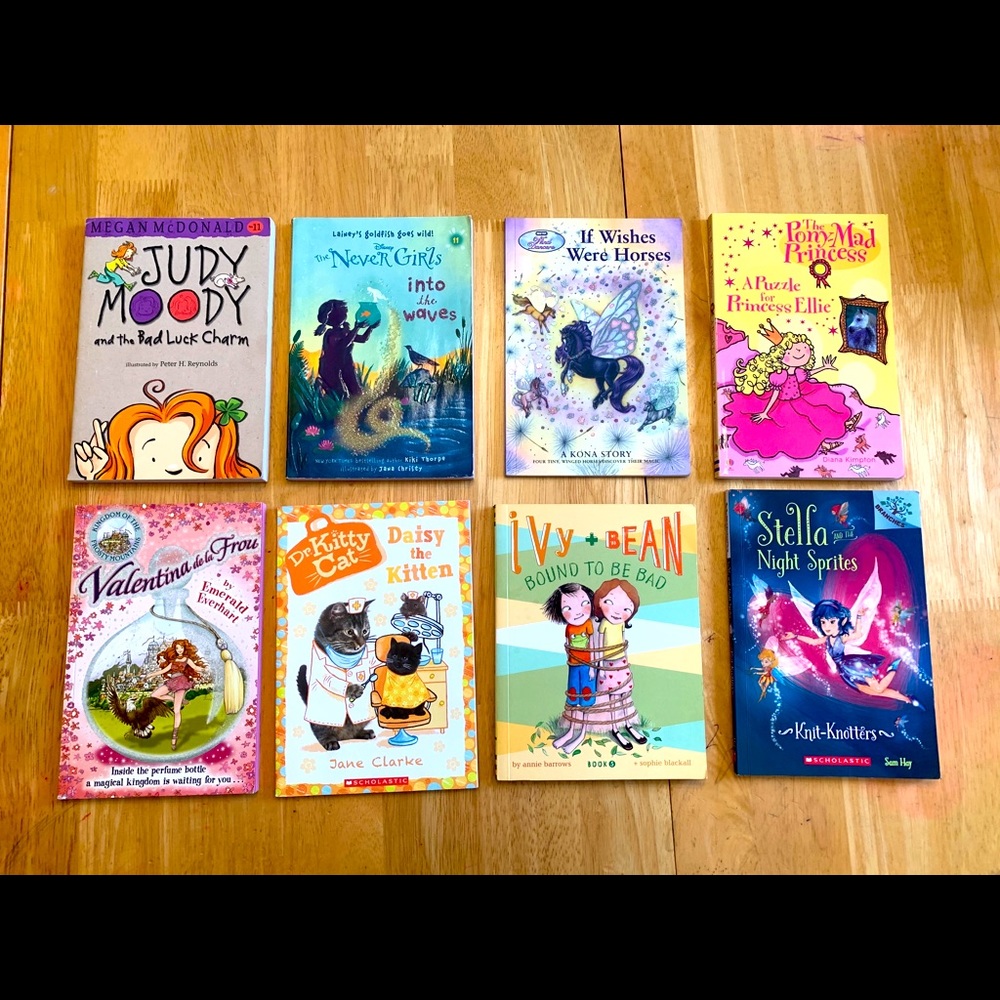 Girls chapter books lot of 8